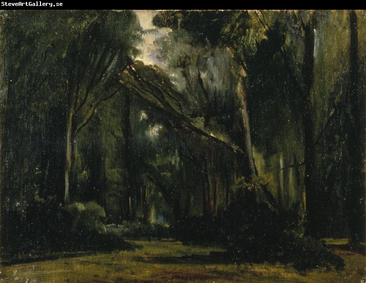 Paul Huet Landscape in the Forest at Compiegne